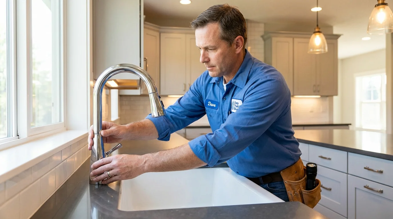 Kitchen faucet installation by Johns Plumbing LLC in Camuy