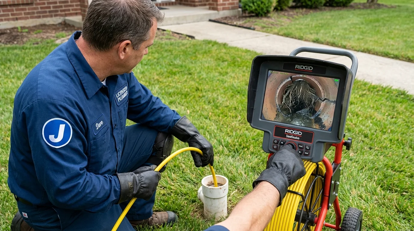 Sewer camera inspection being performed by Johns Plumbing LLC in Camuy